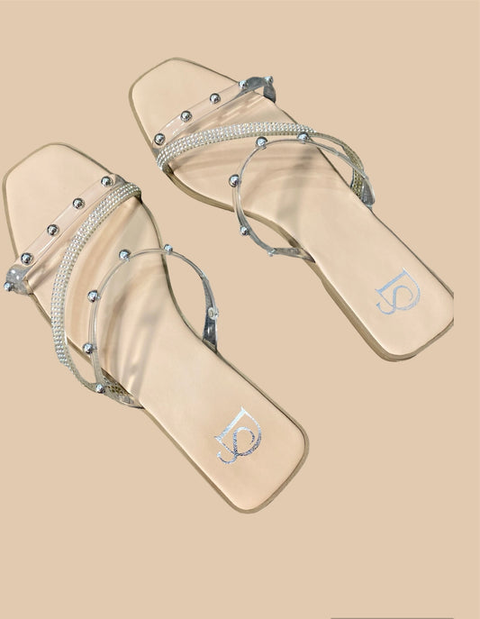 Clear Macha Sandals -Stylist and Versatile with ShiinyTransparent Straps